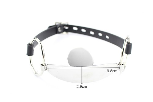 PU Leather Belt Stainless steel Stuffed Mouth Gag - Picture 12 of 12