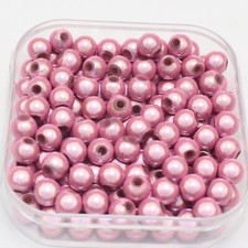 200 Pink 3D Illusion Acrylic Miracle beads 6mm Spacer Beads Jewellery Making