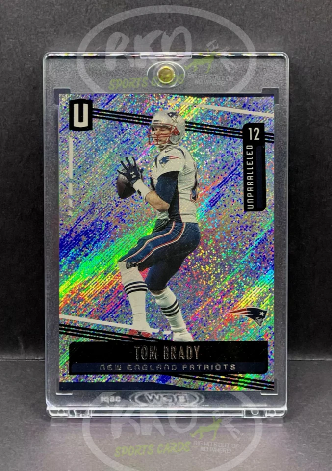 TARJETA DE INVERSIÓN REFRACTOR BRILLO RARO TOM BRADY SSP PANINI PATRIOTS MVP GOAT Foto 2 de 4