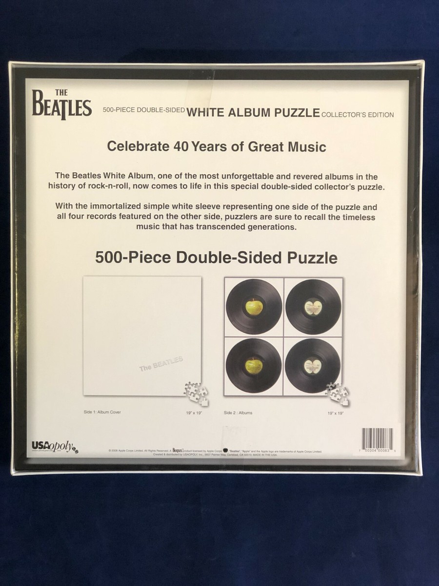 Jigsaw Puzzle The Beatles White Album 500 Pieces Double