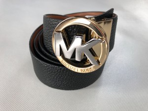 black and gold mk belt