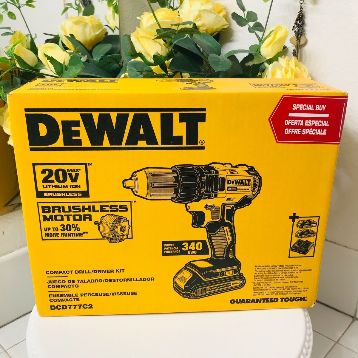 DEWALT DCD777C2 Cordless 20V MAX Lithium Brushless Compact DEWALT DCD777C2 Cordless 20V MAX Lithium Brushless Compact
