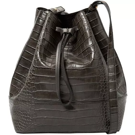 Mango croc hotsell effect bucket bag