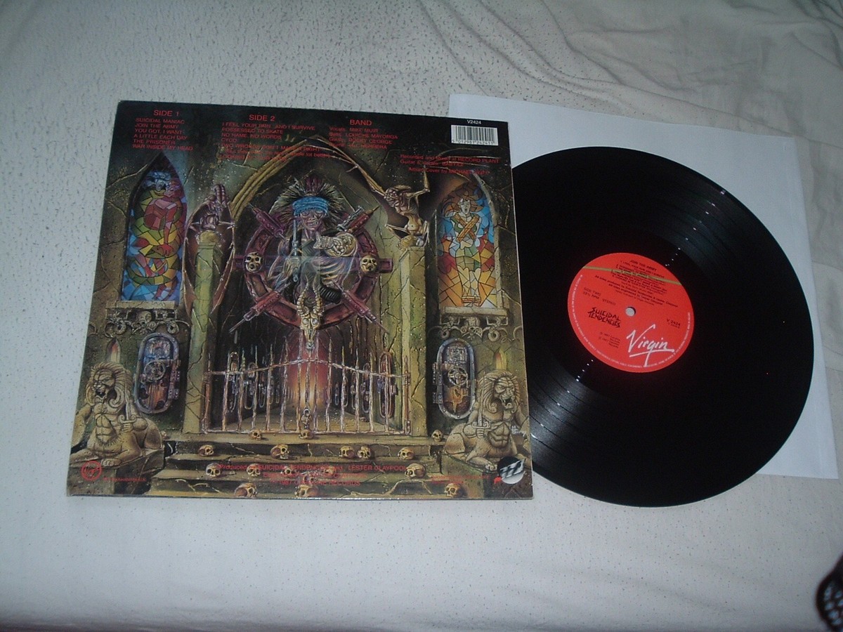 SUICIDAL TENDENCIES Join The Army '87 w/ POSTER !!! RARE ORIGINAL