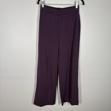 24/7 By Soma S Purple Stretch Scuba Comfort Modern Modal Straight Leg Pant NWOT