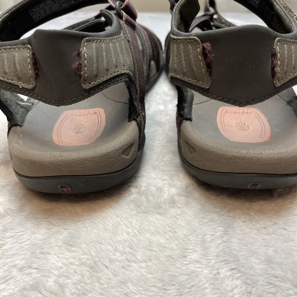 Sandalias deportivas Teva Tirra para mujer 11 borgoña profundo con tiras cómodas senderismo #4266 Foto 4 de 4