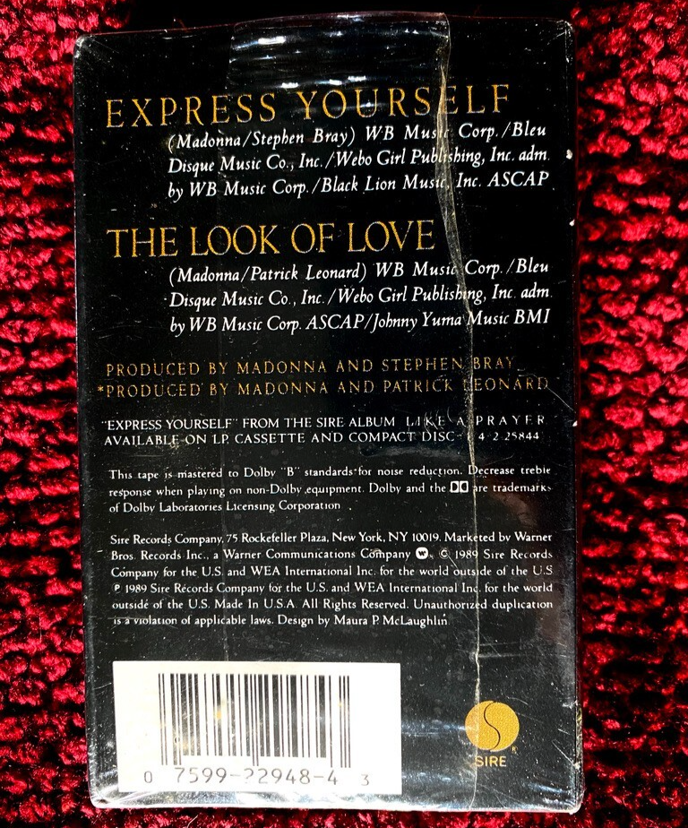CD マドンナ Express Yourself オーストラリア製 カセットテープ