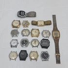 Vintage Timex Wrist watch vintage Lot of 17 as-is for parts or repair
