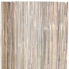 6 Ft. H X 6 Ft. L Natural Raw Split Bamboo Slat Fence