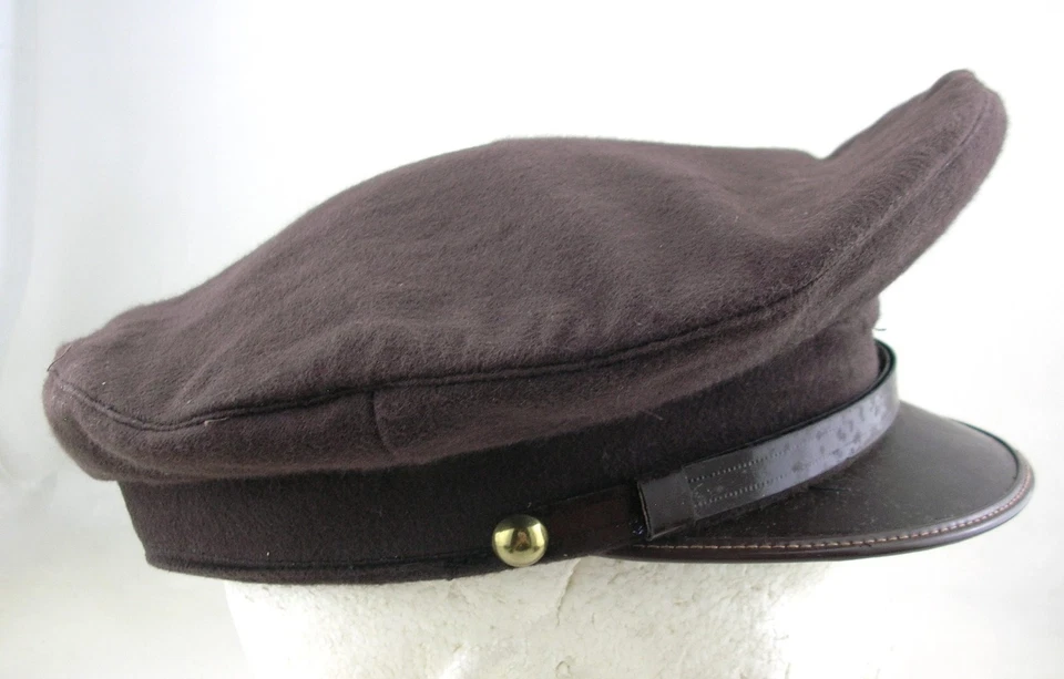 VINTAGE ANNI '60 ESERCITO ITALIANO CAPPELLO A VISIERA POMPIERI OBSOLETO - Immagine 4 di 4