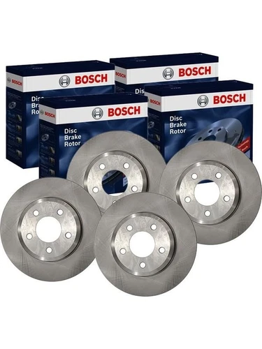 Bosch Front & Rear Disc Brake Rotors fits Toyota Corolla 1.8 ZZE152 - Picture 1 of 12