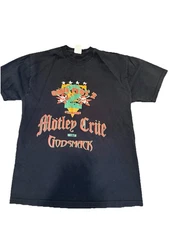 Motley Crue Fest 2 2009 Concert Tour T Shirt Size Medium Graphic Tee Black