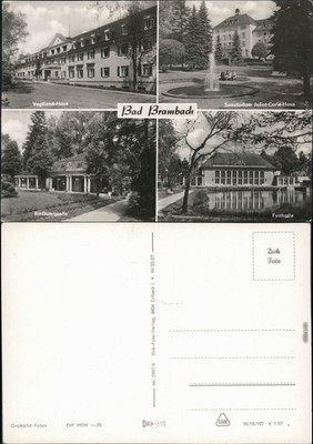 Bad Brambach Vogtland-Haus, Sanatorium Joliot-Curie-Haus Festhalle 1957