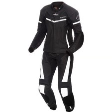 Held Spire Lederkombi 2-tlg. Rindleder Schwarz Motorradsport Anzug 52 short