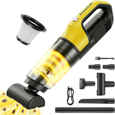Handheld Vacuum Cordless 1.1 Pounds Car Vac 10000PA Hand Held Vacuums 4-In-1 Han