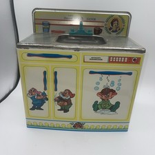Wolverine Disney Snow White Seven Dwarfs Tin Litho Play Sink Dishwasher 1950s