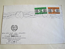 Äthiopien 1969 Int. arbeit org. 50 Jahre Jubiläum auf FD Brief mit verändertem Datum ....7-5