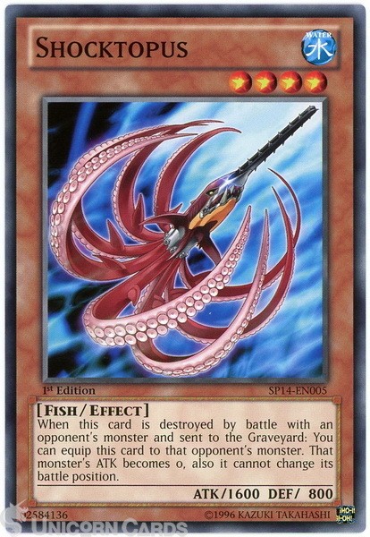 SP14-EN005 Shocktopus : Common 1st Edition Mint YuGiOh Card