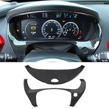 For Jaguar F-PACE 2017-2021 ABS Carbon Fiber Inner Dashboard Panel Decor Cover