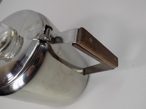 Cafetera percoladora vintage TOPS de acero inoxidable con capacidad de 2-6 tazas, campamento - Imagen 6 de 16