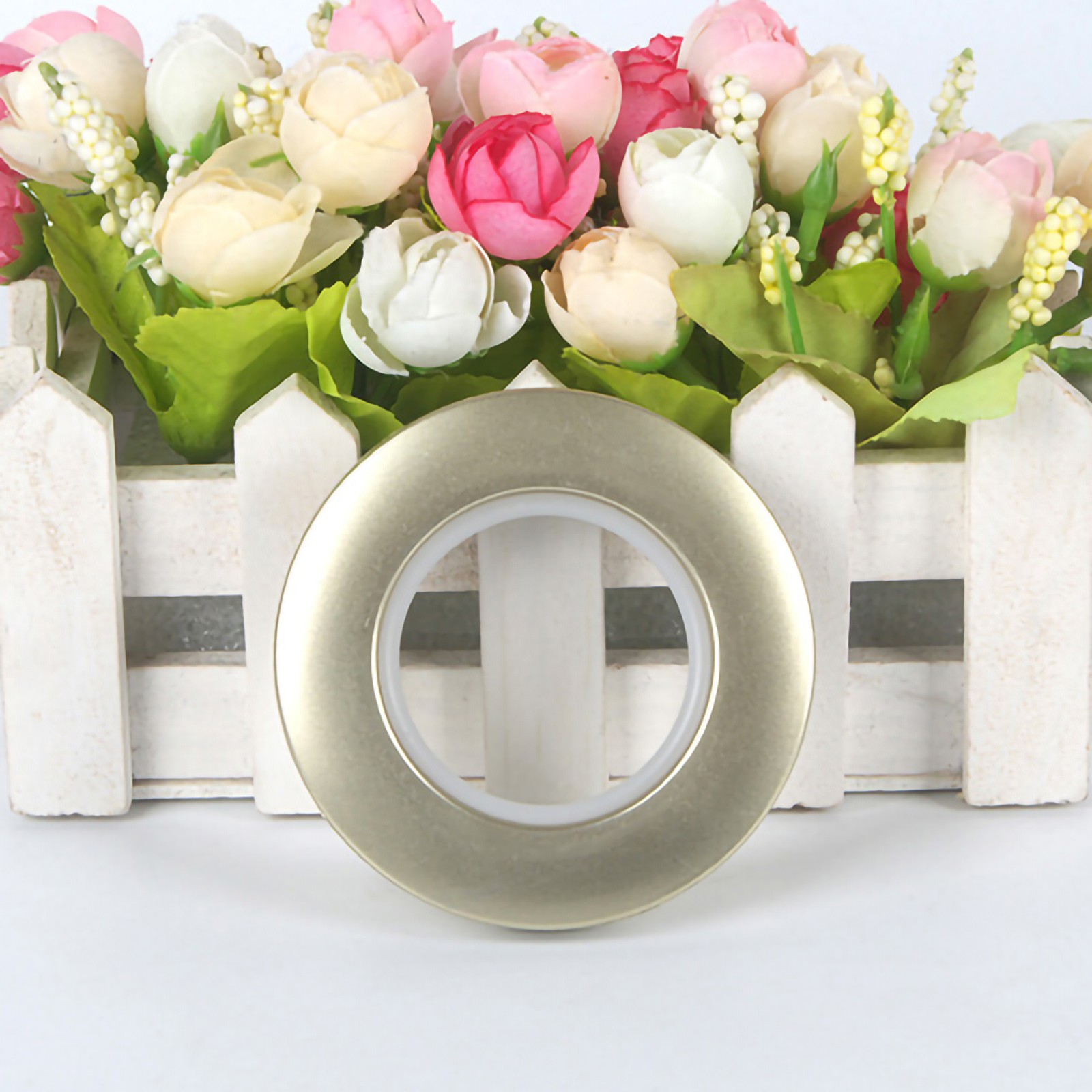 Champaign Gold Plastic Curtain Ring Grommets Silencer Sliding Ring Dressing BAJ