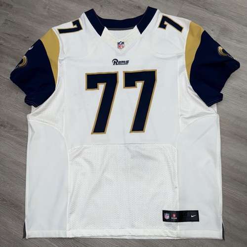Los Angeles Rams Nike Elite Jersey 56 XXXL 3XL Authentic NFL #77 Obeng ...