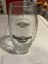 Coors Light Football Shaped Drinking Glass Libbey 2233 New Out Of Box