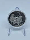 Vintage 1984 Christmas Tree Santa's Sleigh 1 Ounce .999 Silver Round