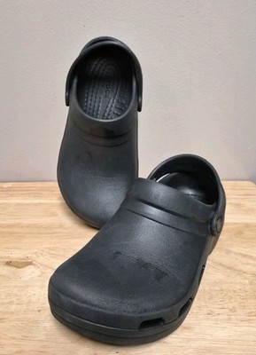 Crocs Bistro Work Clogs Shoes Slip Resistant Black Comfort W7 M5