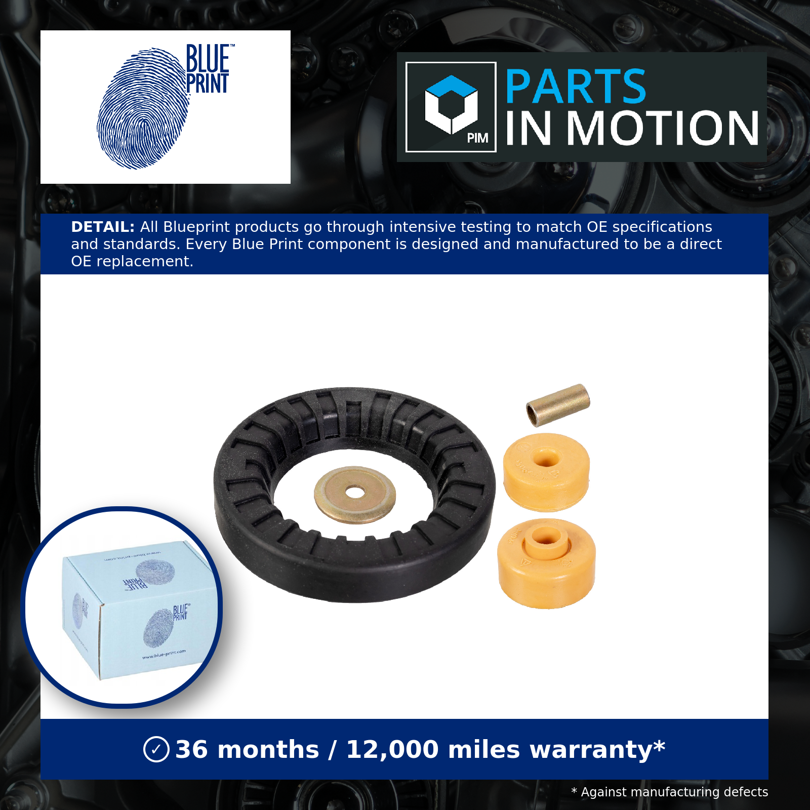 Top Strut Mounting Rear ADG080258 Blue Print 5531026000 5531526000 5532026000