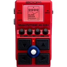 Zoom MS-60B+ MultiStomp Bass Effects Pedal Red