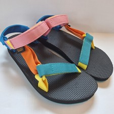 Teva Original Universal Sandal Kids Size 5, 90s Multi Color Straps Beach Casual