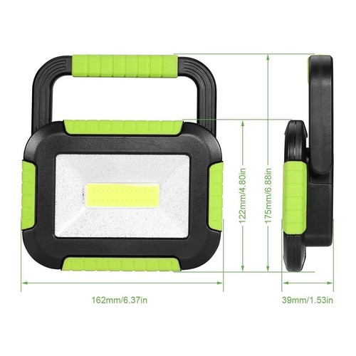 LE Faro LED Ricaricabile Lampada da Campeggio LED con Cavo USB 3 Modalità - Imagen 23 de 24
