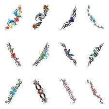 Arms and Ankles Temporary Tattoos Choose Individuals or a set 3.5" x 2.5"