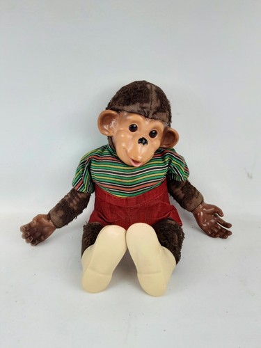 1955 NBC TV J. Fred Muggs Rubber Face Chimpanzee Monkey Toy Plush - Picture 2 of 12