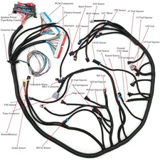 LS SWAPS STANDALONE WIRING HARNESS W/4L60E 97-06 4.8L 5.3L 6.0L GM LS1 ENGINE US