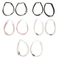 5 Pairs Detachable Heel Straps for Sandals Elastic Rhinestone Shoe