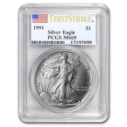 1991 American Silver Eagle MS-69 PCGS (FirstStrike®)