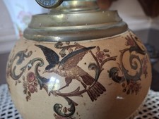  1 lampe à pétrole ancienne Oiseaux  Décor Floral