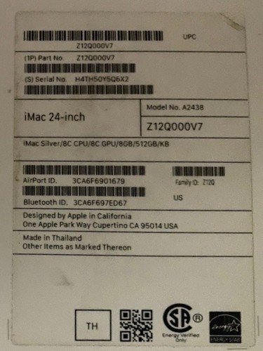 2021 Apple iMac 24 Zoll M1 8GB 512GB SSD 8-Core Silber - Bild 8 von 8