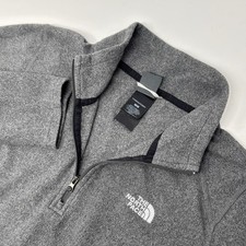 The North Face Glacier 1/4-Zip Fleece Pullover Women's M Gray A7YP