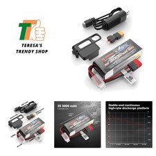 Performance-Boosting 2S 7.4V 3000mAh LiPo Battery for 1/12, 1/14, 1/16 RC Cars