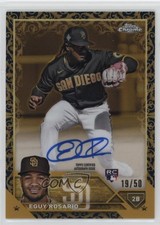 2023 Topps Gilded Collection Gold Etch Blue /50 Eguy Rosario #CGA-ER Auto 0u8i