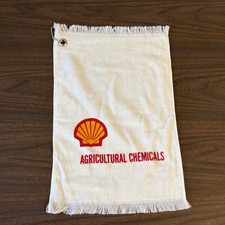 VTG Shell Oil Chemical Agricultural Golf Towel Made In USA New Advertising 18x12