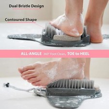 Shower Foot Scrubber Mat with Pumice Stone