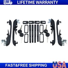 4pcs Outer Door Handle For 85-92 VW Golf Jett...