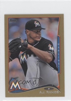2014 Topps Mini Gold 19/63 AJ Ramos #353 1c7