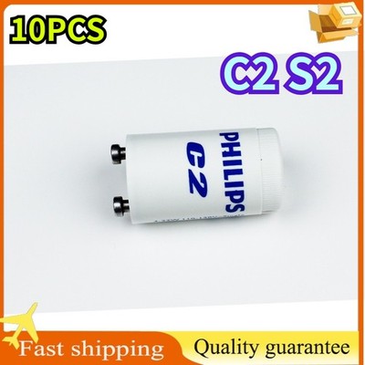 10PCS Philips C2 S2 Starter 4-22W 110V-130V Single 220-240V Series Lampenstarter