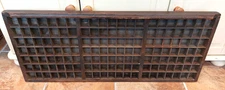 Vintage printers tray, letterpress divided drawer, 83cm x 44cm, no label