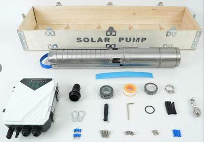 Solarpanel System Tauchpumpen 24-72V DC Solarpumpe Tiefbrunnenpumpe